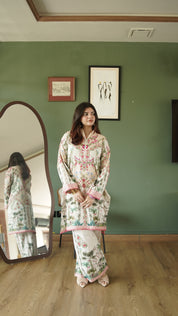 Floral Garden Lawn Co-ord Set - Back View