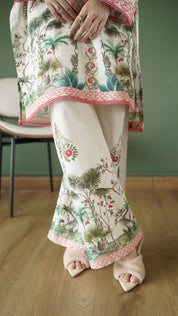Floral Garden Lawn Co-ord Set - Full Length
